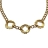 Monet винтажное колье цепь с тремя деталями позолоченное