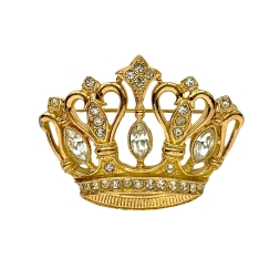 KJL for Avon винтажная брошь корона с кристаллами