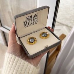 Nolan Miller винтажные клипсы в аутентичной коробке 1996 год NOS