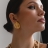 Anne Klein винтажные клипсы крупной формы ребристые