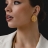 Anne Klein винтажные клипсы крупной формы ребристые