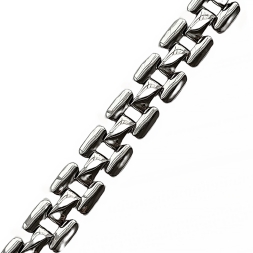 Napier винтажный браслет цепь серебристый (родий) NOS