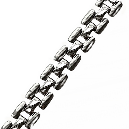 Napier винтажный браслет цепь серебристый (родий) NOS