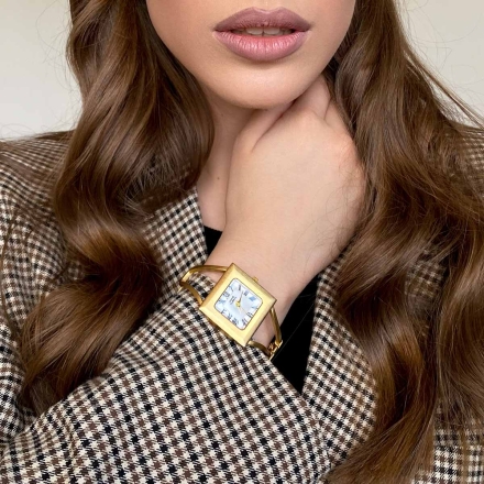 Anne Klein винтажные часы браслет в матовой позолоте