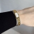 Seiko японские винтажные часы с биколорным браслетом и белым циферблатом