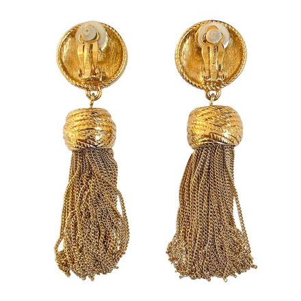 Givenchy подиумные клипсы кисточки Tassel (nos)