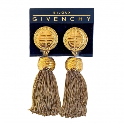 Givenchy подиумные клипсы кисточки Tassel (nos)