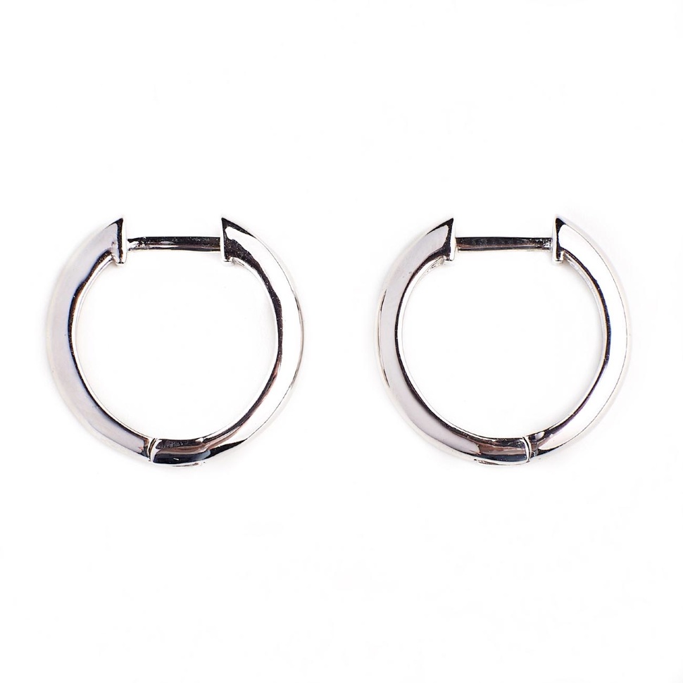 Серьги кольца из серебра для съемных подвесок Mini Silver Серьги кольца из серебра для съемных подвесок Mini Silver