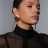 Givenchy винтажные клипсы с красным кабошоном подиумная версия
