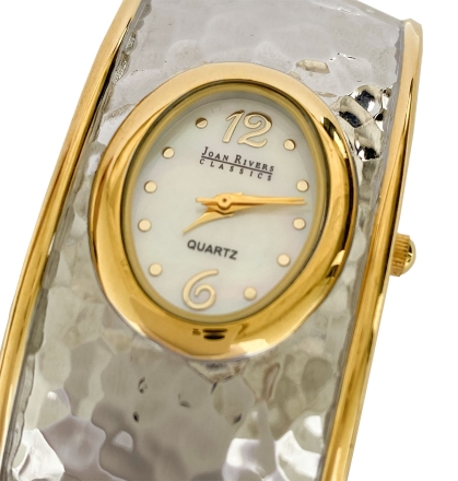 Joan Rivers винтажные часы браслет новые в серебристом цвете