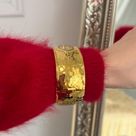 Joan Rivers винтажные позолоченные часы-браслет