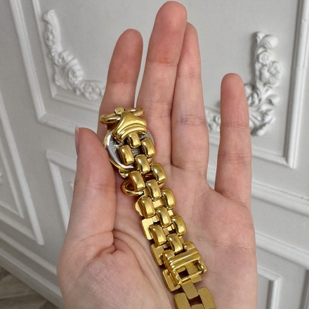 Givenchy винтажные позолоченные часы с браслетом цепью