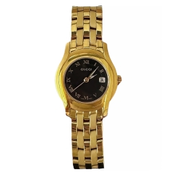 Gucci 5400l винтажные женские часы с черным циферблатом