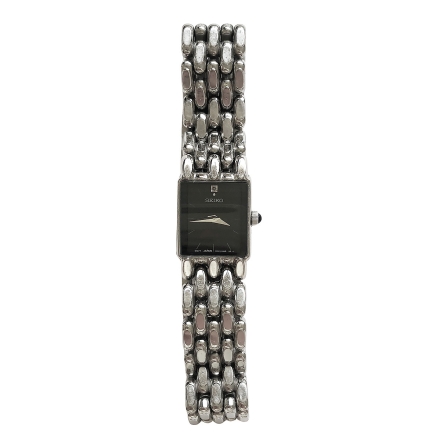 Seiko японские винтажные женские часы с серебристым браслетом