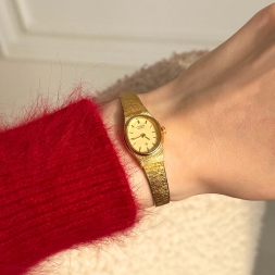 Citizen винтажные часы женские элегантные позолоченные